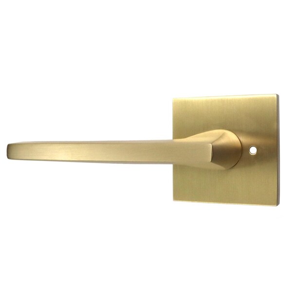 Emtek Helios Lever Left Hand 2-3/8 in Backset w/Radius Latch Strike Privacy for 1-1/4 in to 2 in Door 5210HLOUS4LH.RLS - main